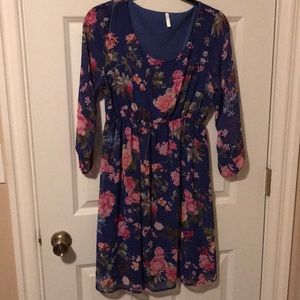 Pinkblush Maternity Blue Floral Dress